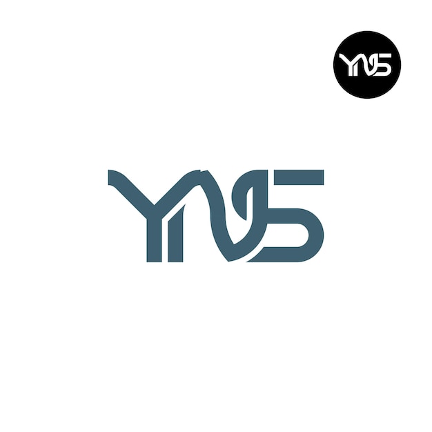 Vector letter yns monogram logoontwerp