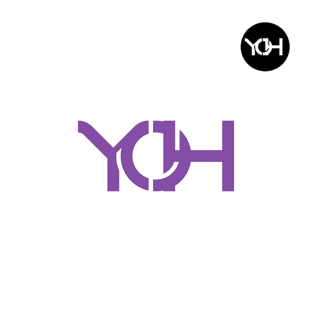 Дизайн логотипа буквы YOH Monogram