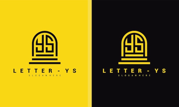 Letter ys logo icon design template premium vector premium vector