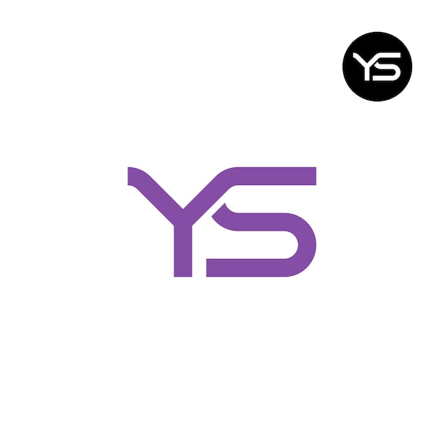 Vector letter ys monogram logo design