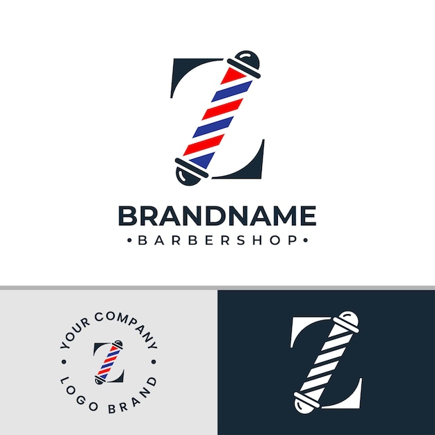 Letter Z Barbershop Logo suitable for any business related to barbershop with Z initial