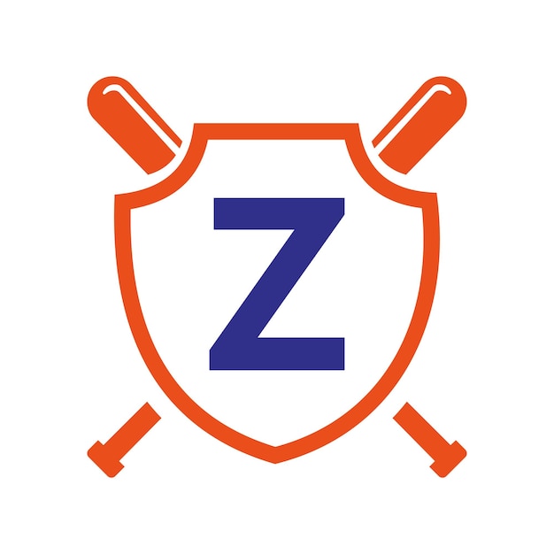 Letter Z Baseball Logo Design Vector Template Baseball Club Symbol