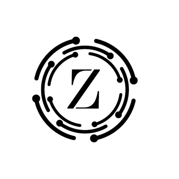 Vettore modello di progettazione del logo vettoriale per unità aziendali astratte lettera z. disegno dell'icona vettoriale del modello logo lettera z