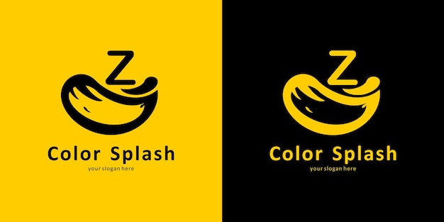 Letter Z Color Splash Logo-ontwerp