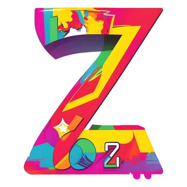 Vector letter z colorfull logo design