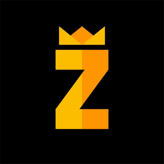 Letter Z Crown Logo Design Template Inspiration Vector Illustration