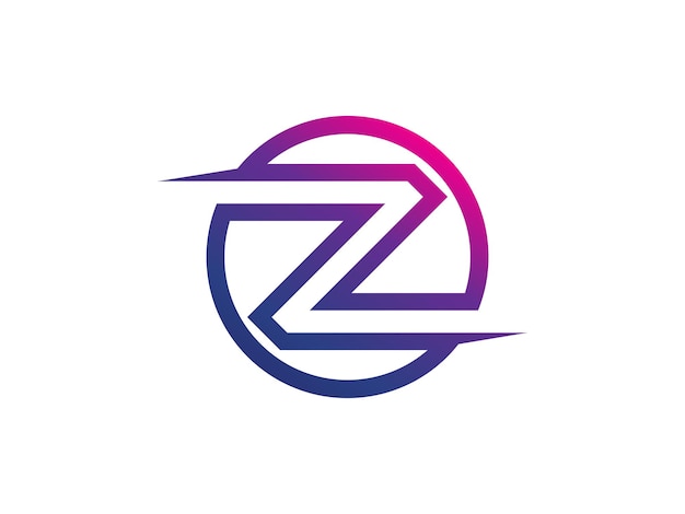 letter z digit 2 logo icon design template elements