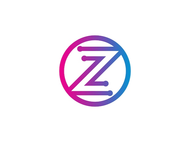 Letter Z digit 2 logo icon design template elements