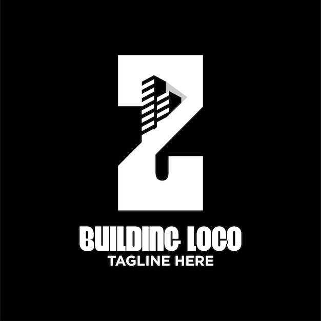 Letter Z gebouw Logo ontwerp sjabloon inspiratie, vectorillustratie.