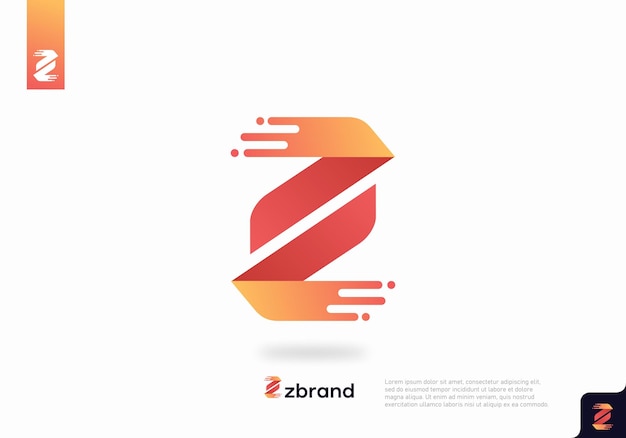 Шаблон логотипа буквы z