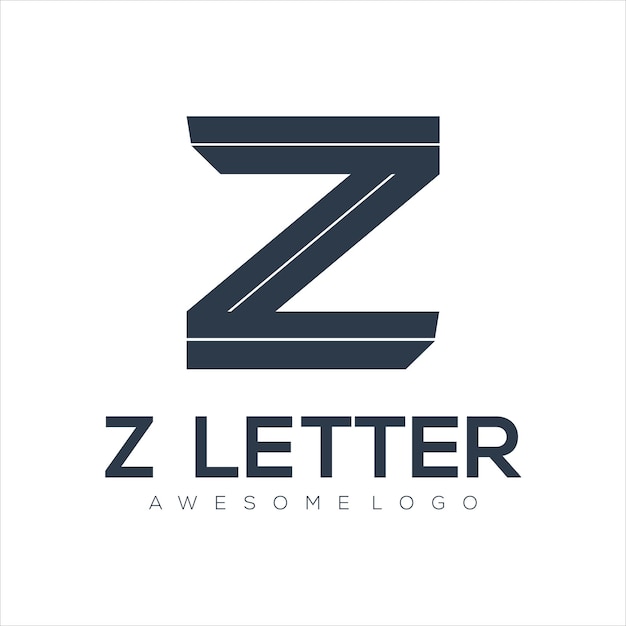 Vector letter z silhouette logo