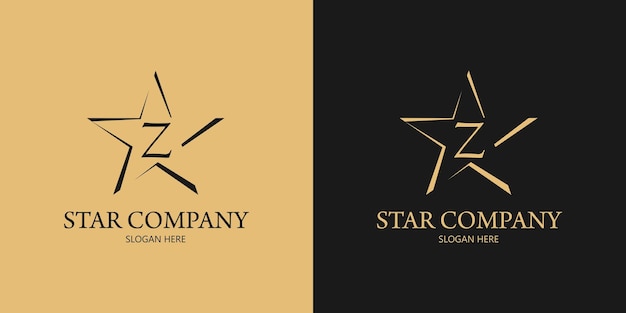 Letter Z Star-logo-ontwerp