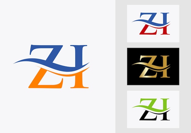 Vector letter zi logo design. zi logotype for luxury identity