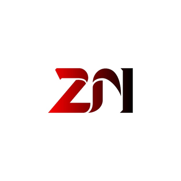 Letter zn logo icoon
