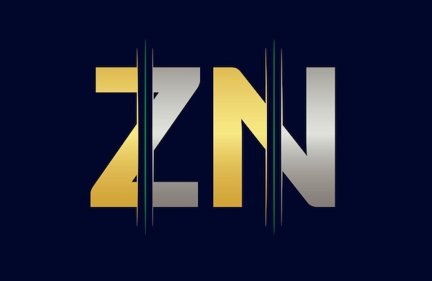 Letter Zn Logo Template Illustratieontwerp