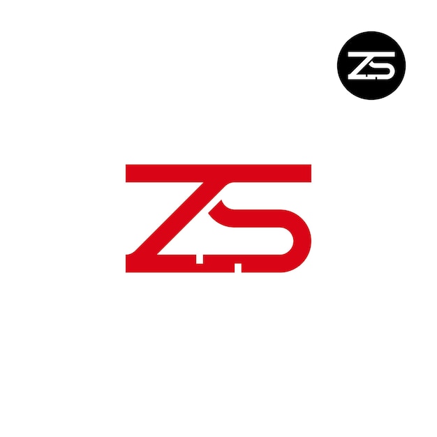 Vector letter zs monogram logoontwerp