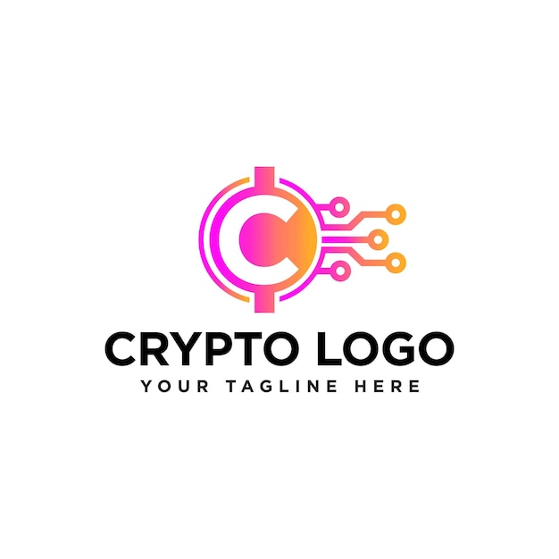 LetterCcryptocurrencylogovvector