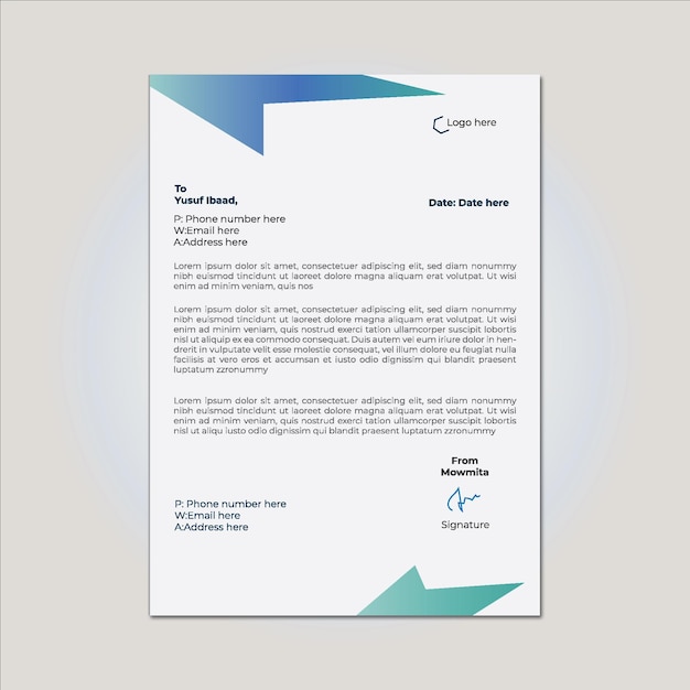 Letterhead background