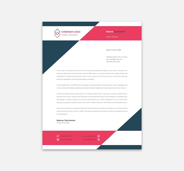 Letterhead design Letterhead design