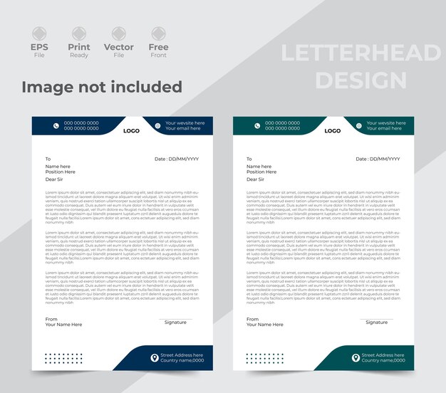 Letterhead Design Modern Business Letterhead Design Template