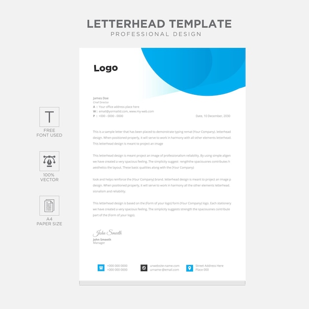 Letterhead Design Template