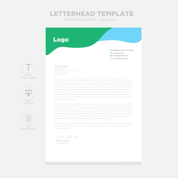 Letterhead Design Template