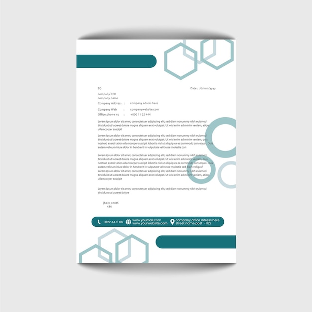 letterhead design template