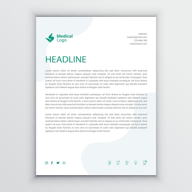 letterhead design template