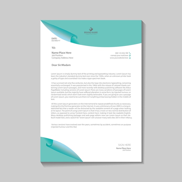 letterhead design