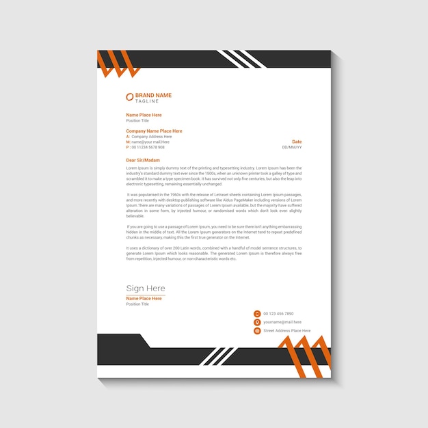 letterhead design