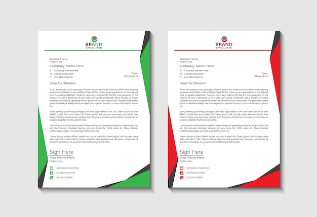 letterhead design