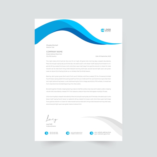 Letterhead design