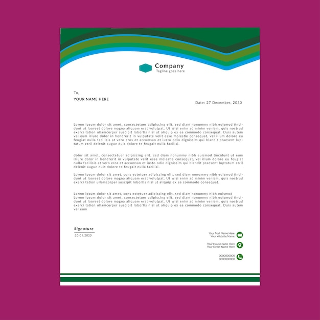 Letterhead дизайн