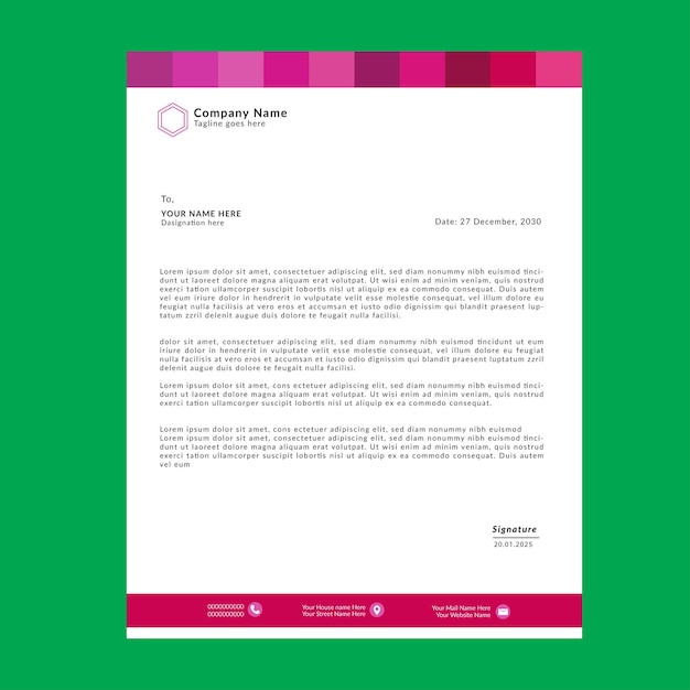 Letterhead дизайн