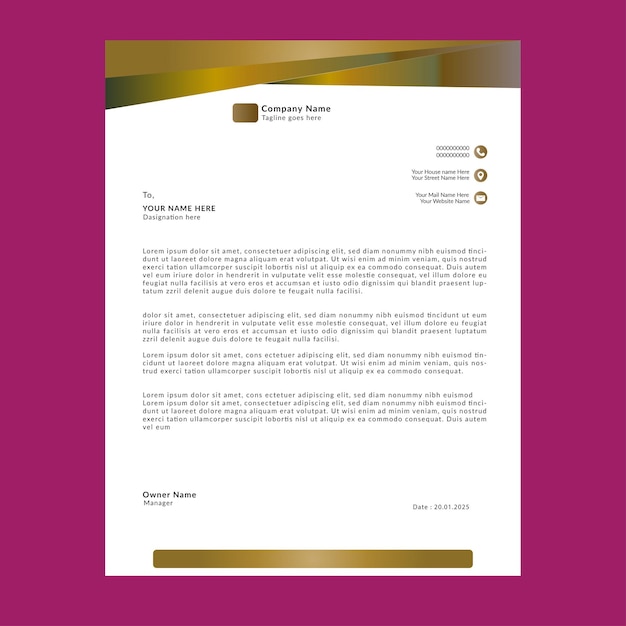 Letterhead design