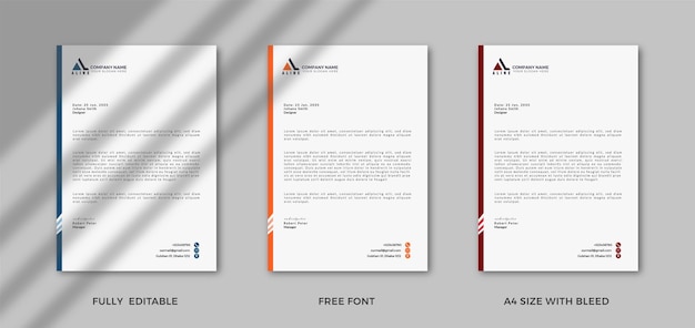 Вектор letterhead дизайн