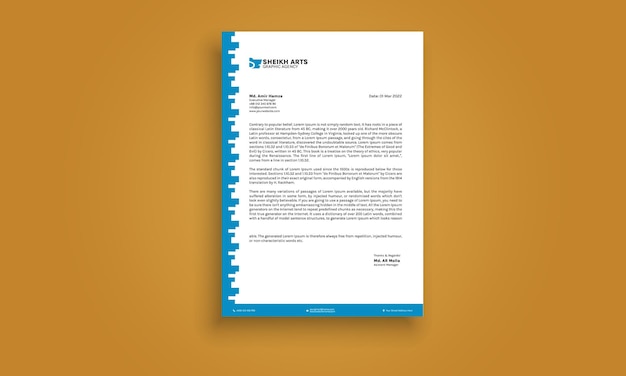 Letterhead design