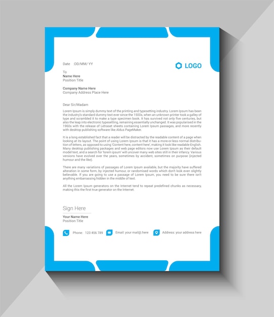 Letterhead design