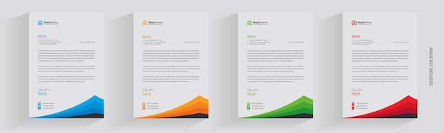 letterhead flyer corporate business marketing a4 brochure magazine template design logo package