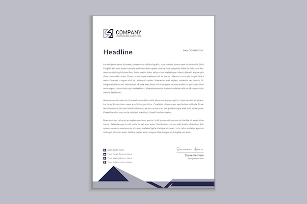 Letterhead for modern Real estate  company