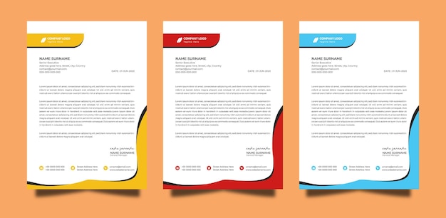 Letterhead and stationery design