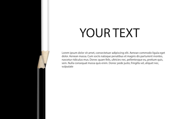 Vector letterhead template design black and white simple minimalist
