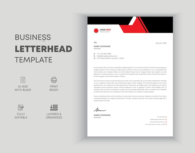 Letterhead Template design