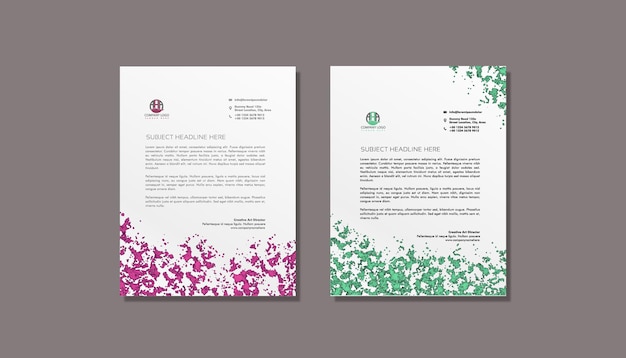 Vector letterhead template design