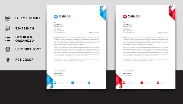 Letterhead template