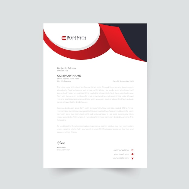 Letterhead template