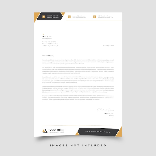 Letterhead template