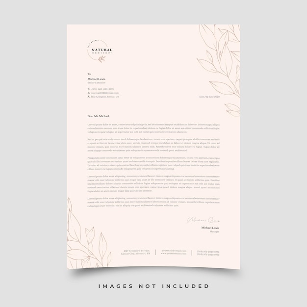 Letterhead template