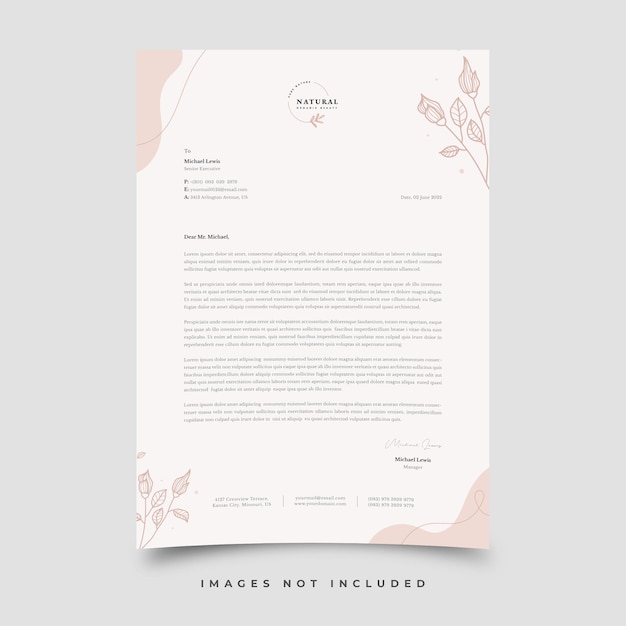 Letterhead template