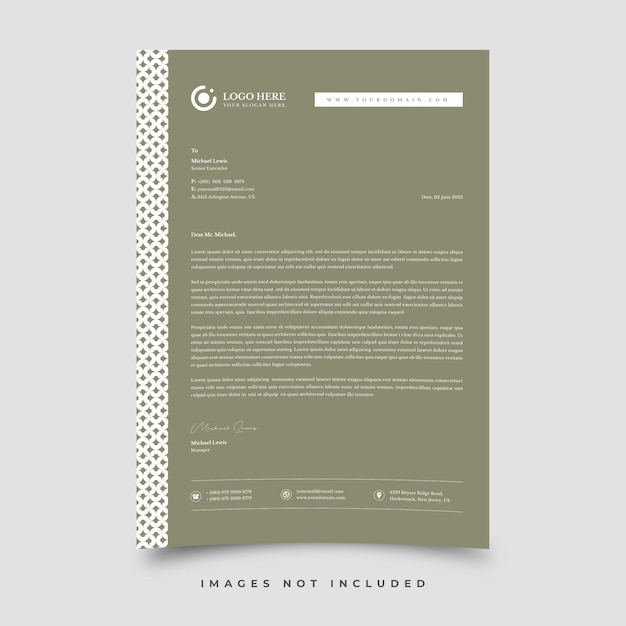 Letterhead template